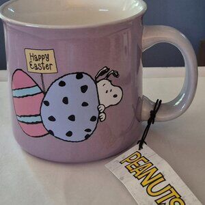 Peanuts Snoopy & Woodstock Happy Easter Coffee Hot Cocoa Beverage Mug Cup NEW